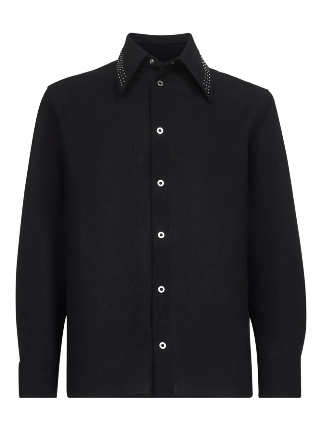 

Шерстяная рубашка Jil Sander, черный