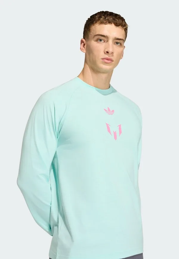 Футболка с длинными рукавами messi Adidas Originals, Semi Flash Aqua — фото 4