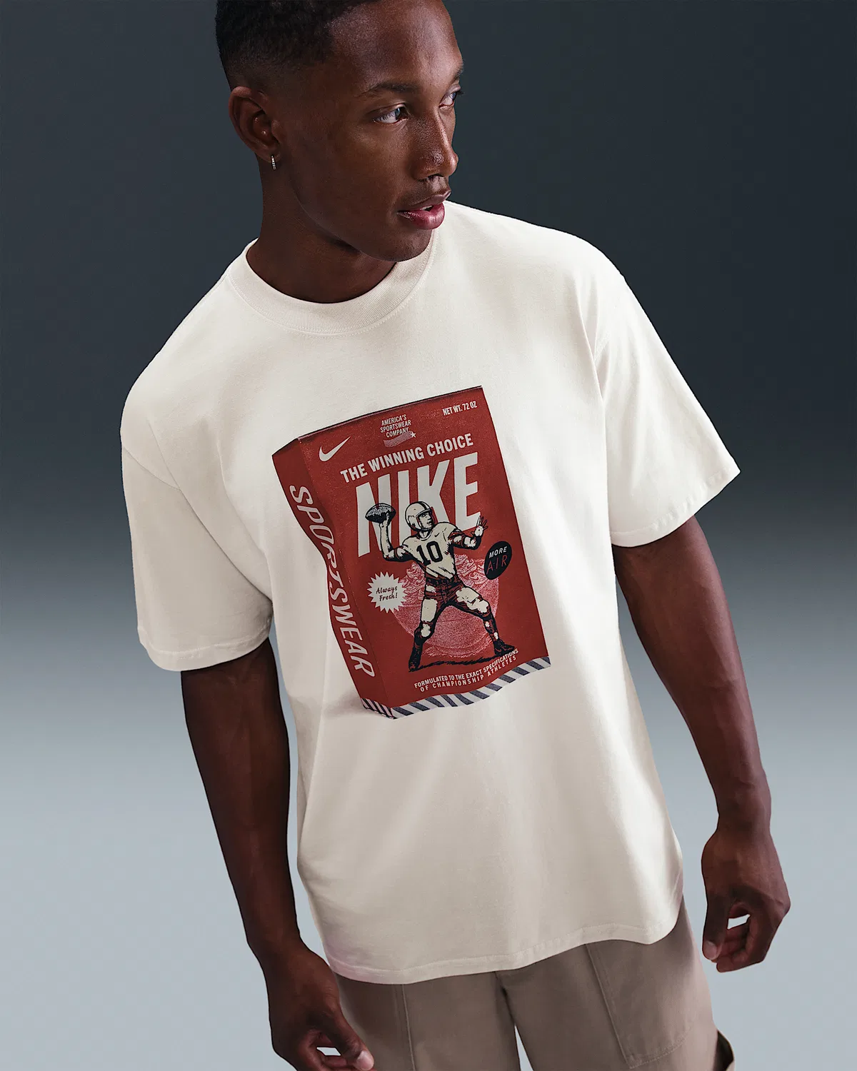 Мужская футболка Max90 Nike Sportswear, Light Bone
