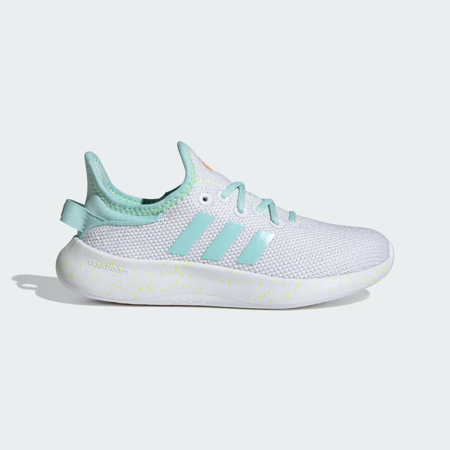 

Cloudfoam Pure Кроссовки для детей Adidas, цвет Cloud White/Semi Flash Aqua/Pulse Lime