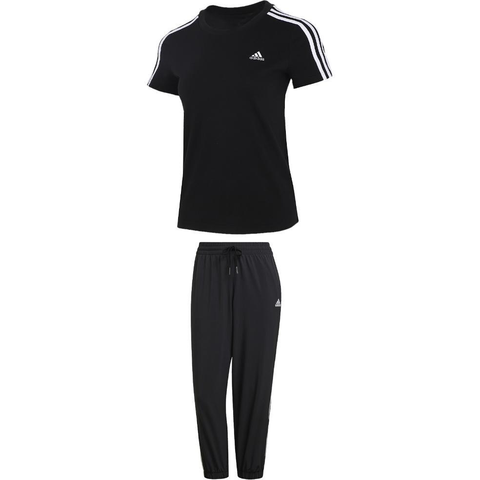 

Повседневный комплект женский черный Adidas