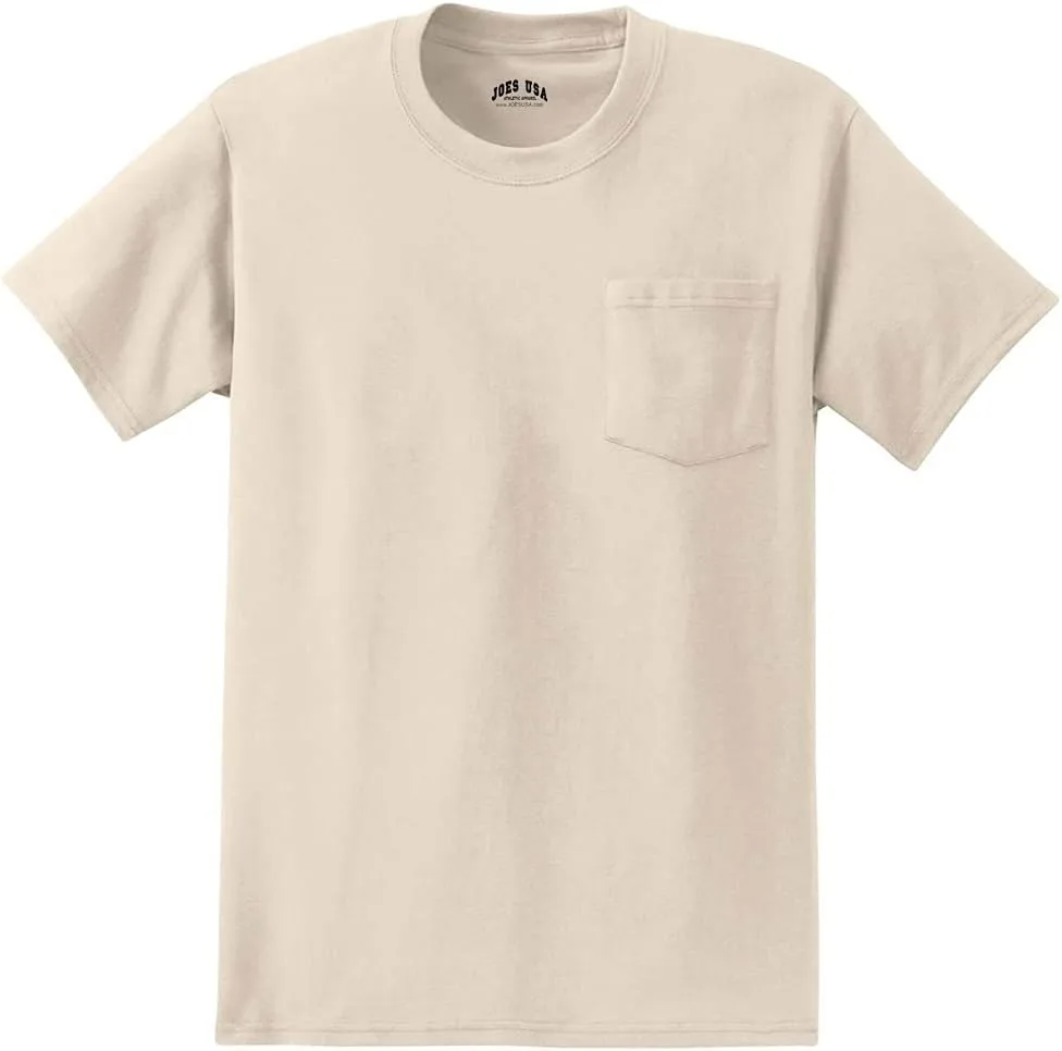

Футболка Joe's USA с карманом, Heavyweight 6.1-Ounce, Regular, Big and Tall