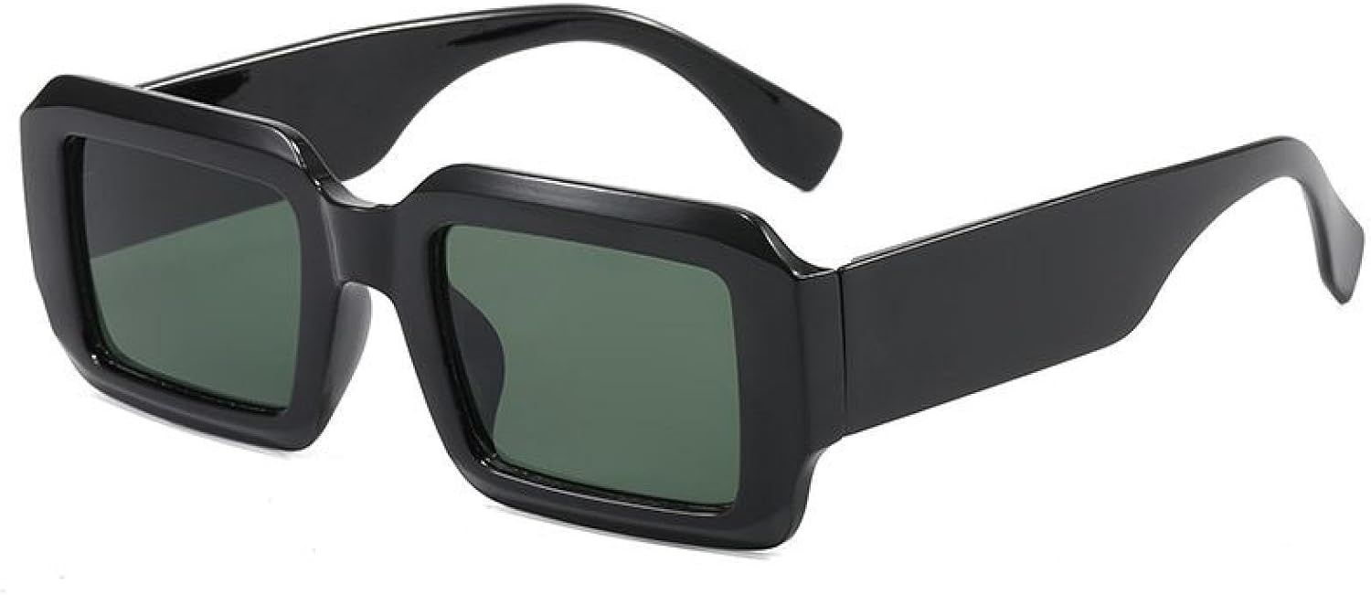 

Модные солнцезащитные очки для женщин в стиле ретро, ​​сине-зеленые оттенки, защита от УФ-излучения UV400; мужские солнцезащитные очки с заклепками и градиентным переходом цвета generic, Pc Black Green C5