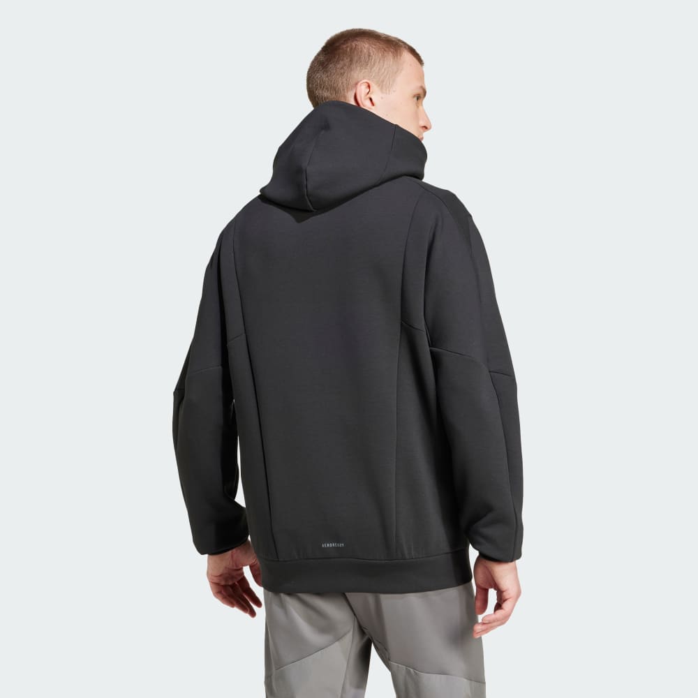 Спортивная толстовка Adidas Designed for Training Full-Zip Track Jacket, черный — фото 2