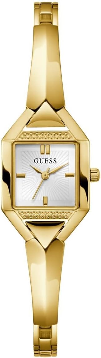

GUESS Factory часы аналоговые с геометрическим дизайном, позолота