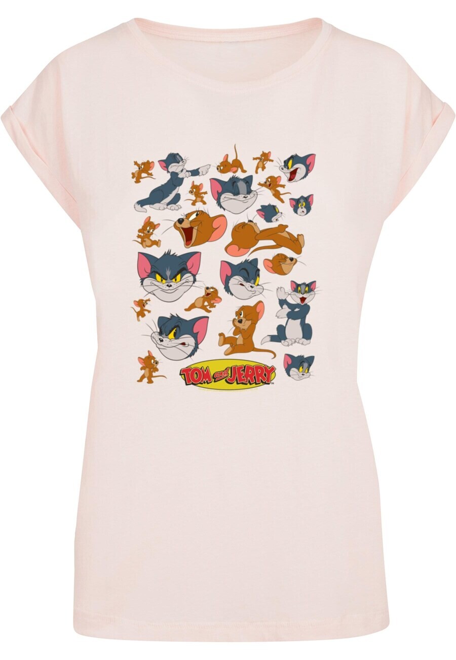 

Футболка ABSOLUTE CULT Shirt Tom and Jerry - Many Faces, розовый