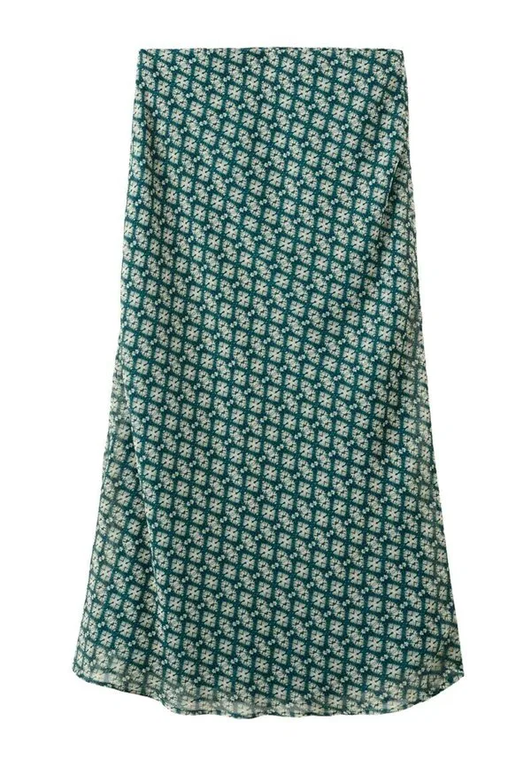 Подростковая длинная юбка Mango Kids, Dark Green — фото 4