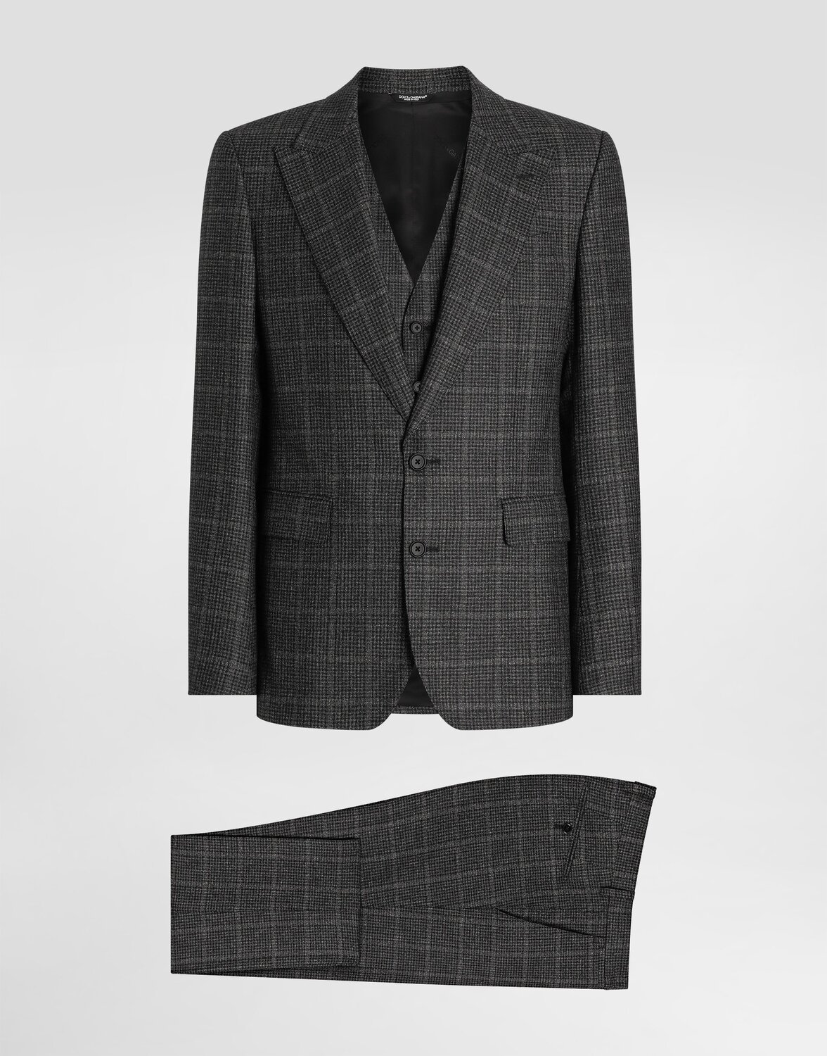 

Платье с деконструированным дизайном и двумя пуговицами Dolce & Gabbana, мультиколор