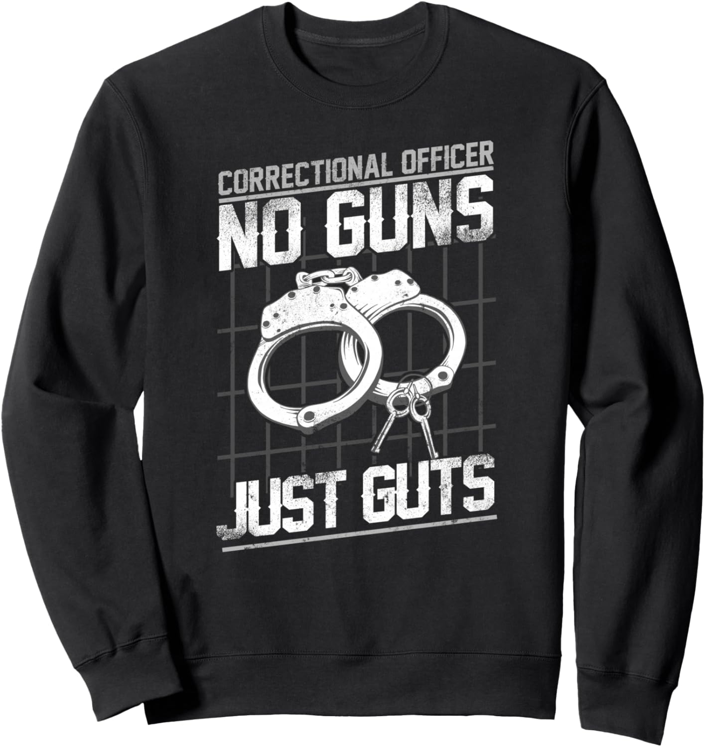 

Толстовка с надписью «Тюремный надзиратель. Без оружия, только кишки» Correction Detention Officer Thin Silver Line Hd0, черный