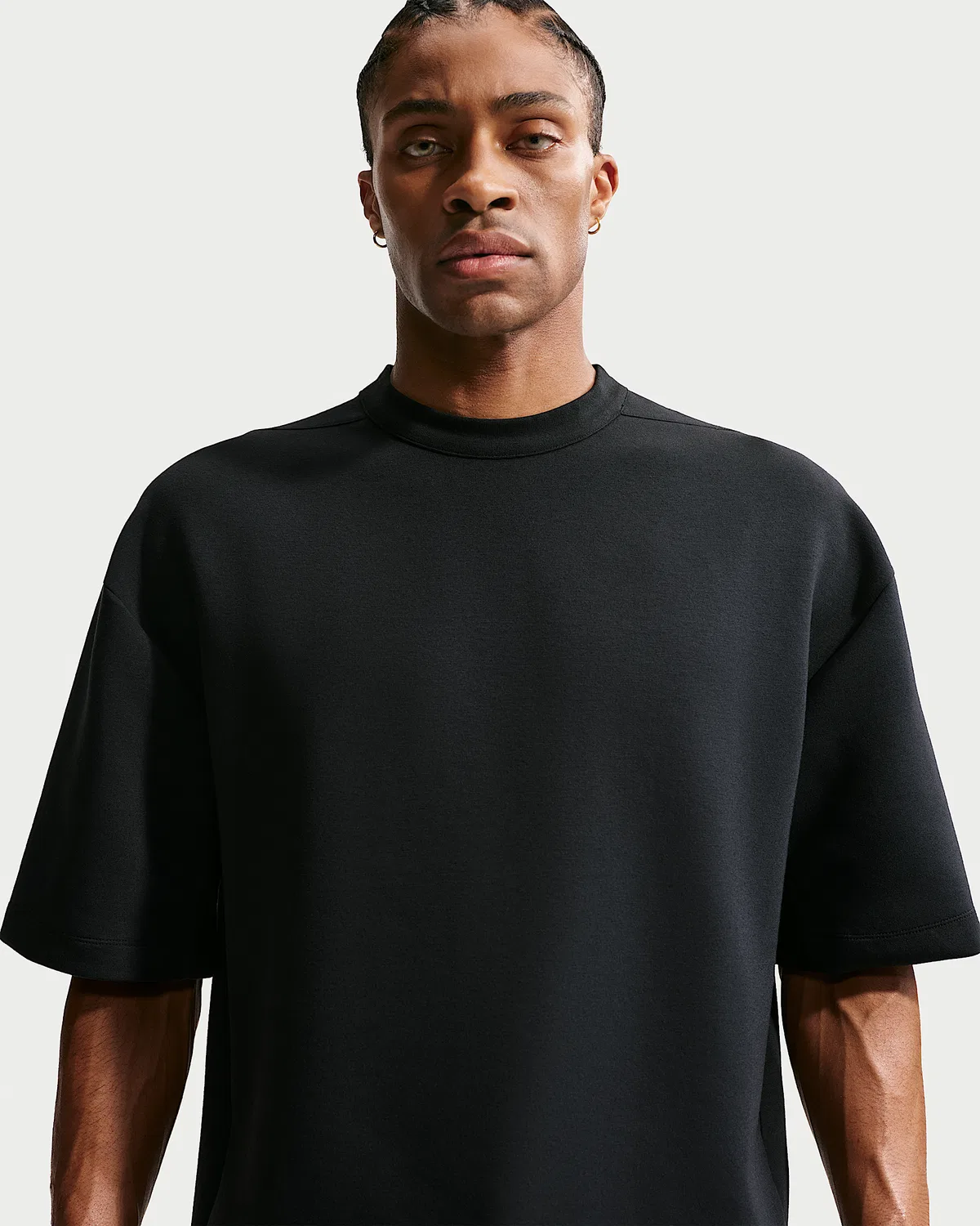 Мужская футболка Dri-FIT с коротким рукавом Nike 24.7 ImpossiblySoft, Black/Black/Dark Smoke Grey — фото 3