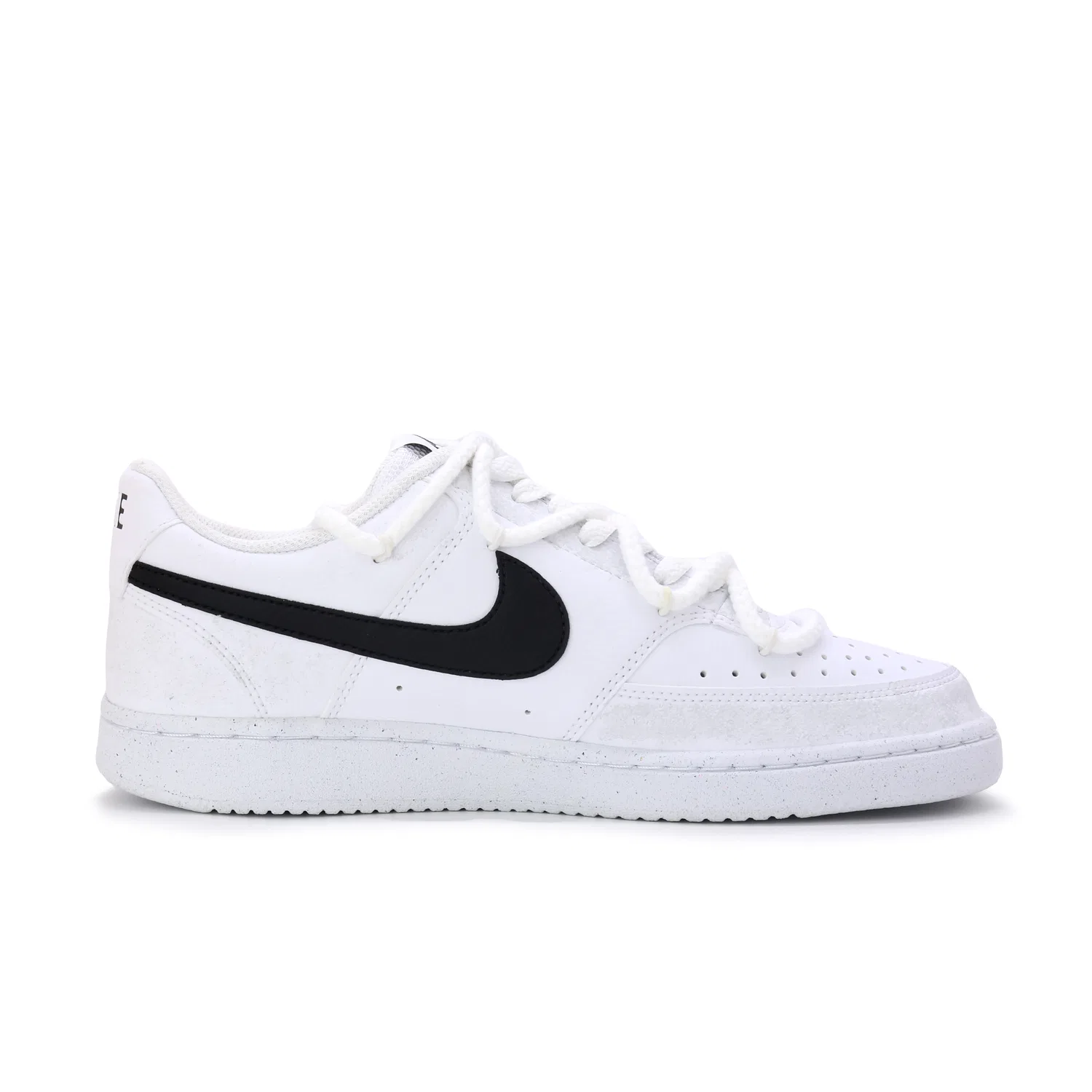 Кроссовки кожаные Nike Court Vision 1 Low Next Nature серо-белые — фото 3