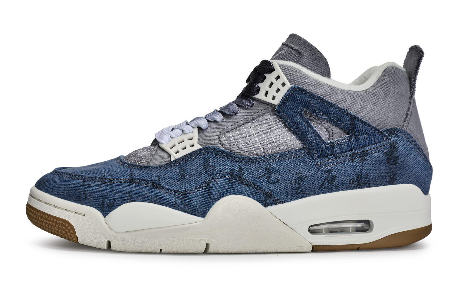 

Air 4 811 Manufacturing, Old Dye Waste Rolls Mid Top Vintage баскетбольные кроссовки Unisex серый белый Jordan, серый белыйсиний