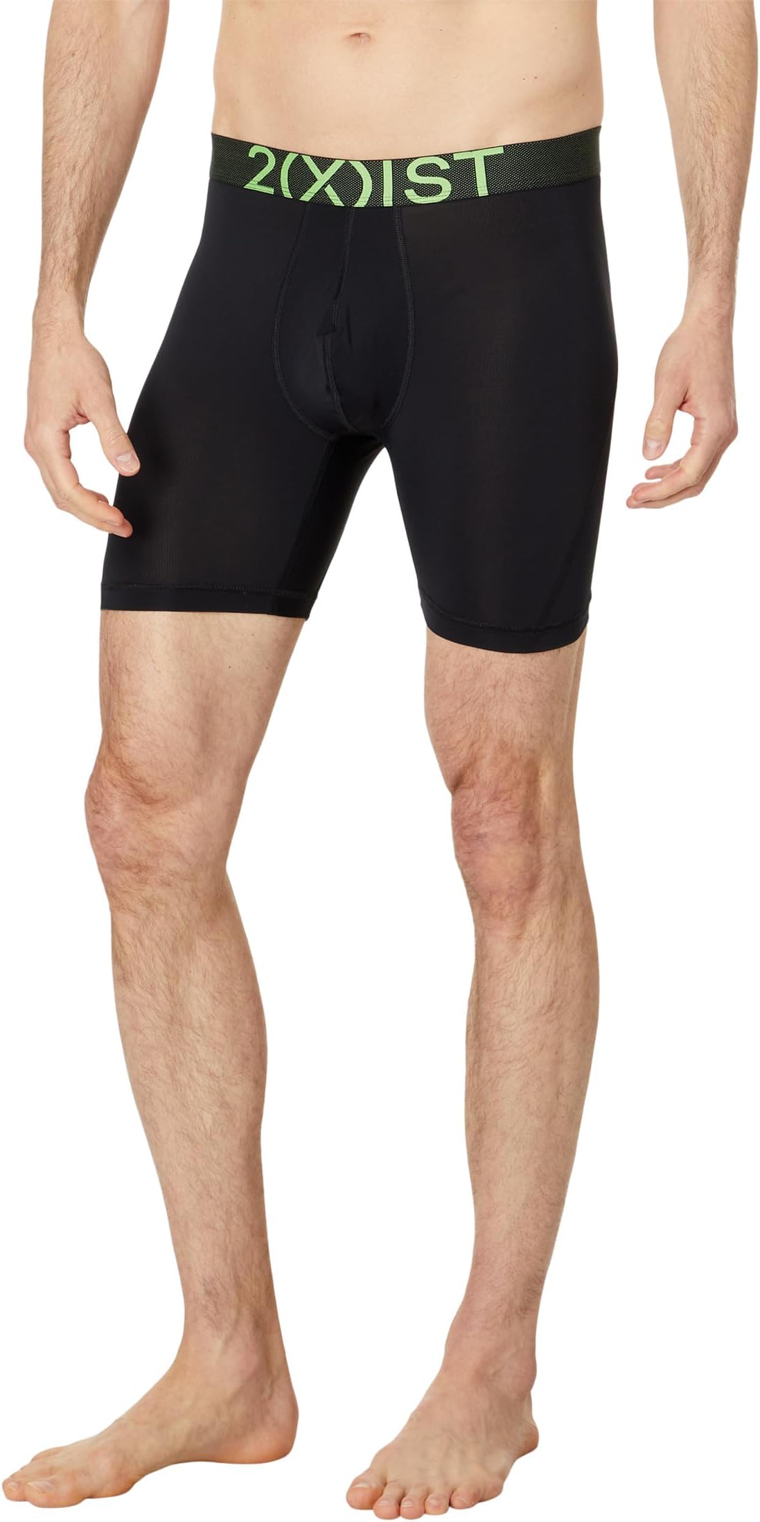 

Боксеры 2(X)IST Speed Dri Lightning Boxer Brief 6In, цвет Black Beauty/Jasmine Green