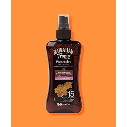 Защитное сухое масло-спрей Spf15 Medium 200 мл Hawaiian Tropic — фото 2