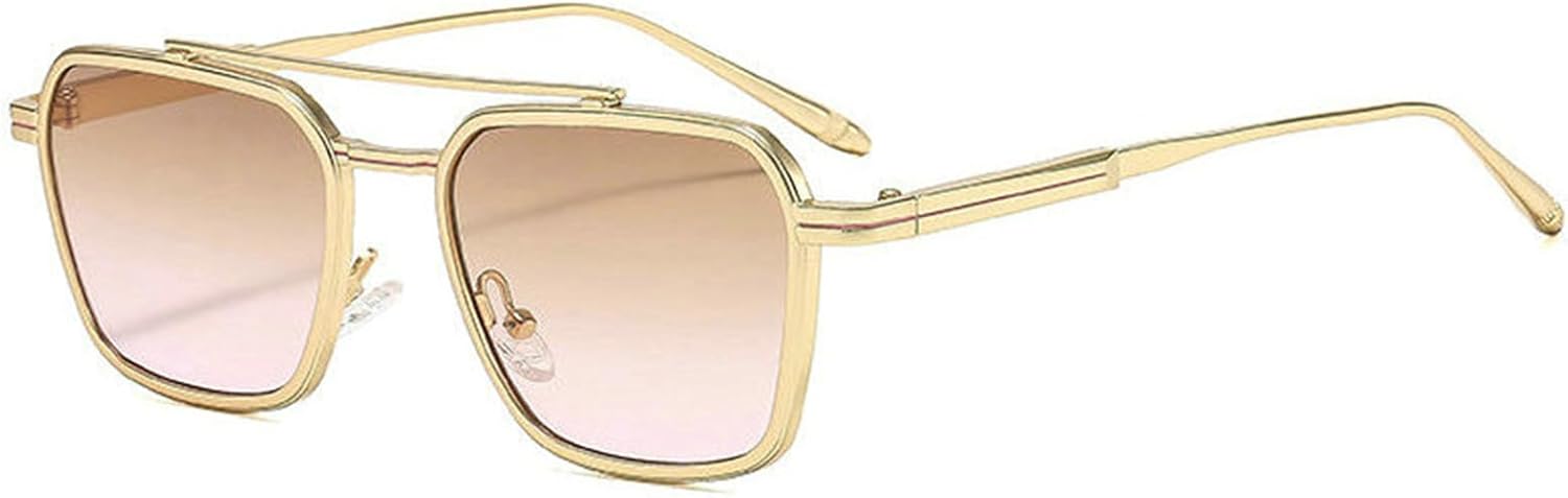 

Модные солнцезащитные очки-пилот квадратной формы большого размера для женщин, винтажные солнцезащитные очки в металлической оправе для мужчин, роскошные дизайнерские очки с защитой от УФ-излучения UV400 helena, C4