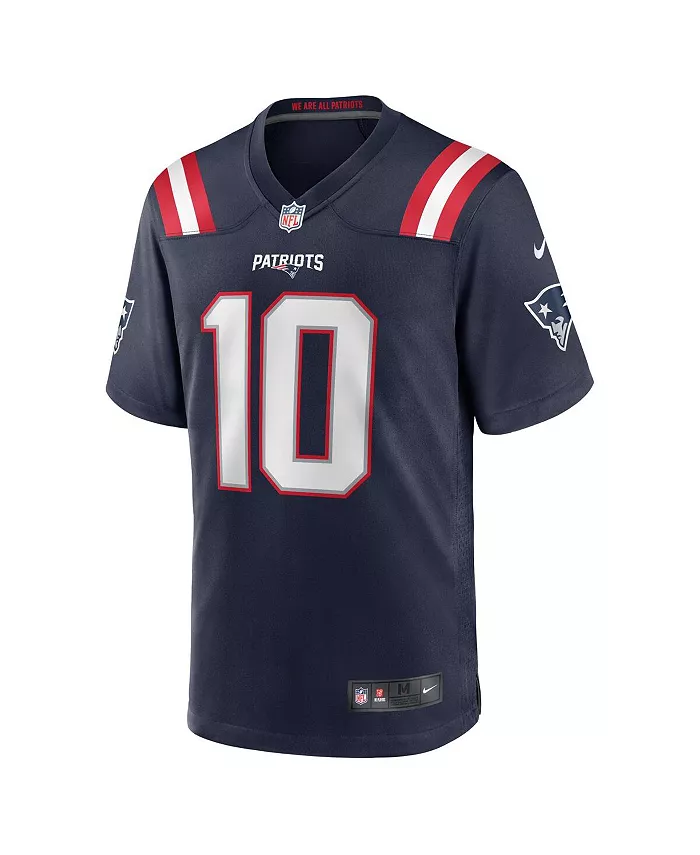 Мужская игровая футболка Drake Maye New England Patriots, выбор в первом раунде драфта НФЛ 2024 Nike, белый — фото 4