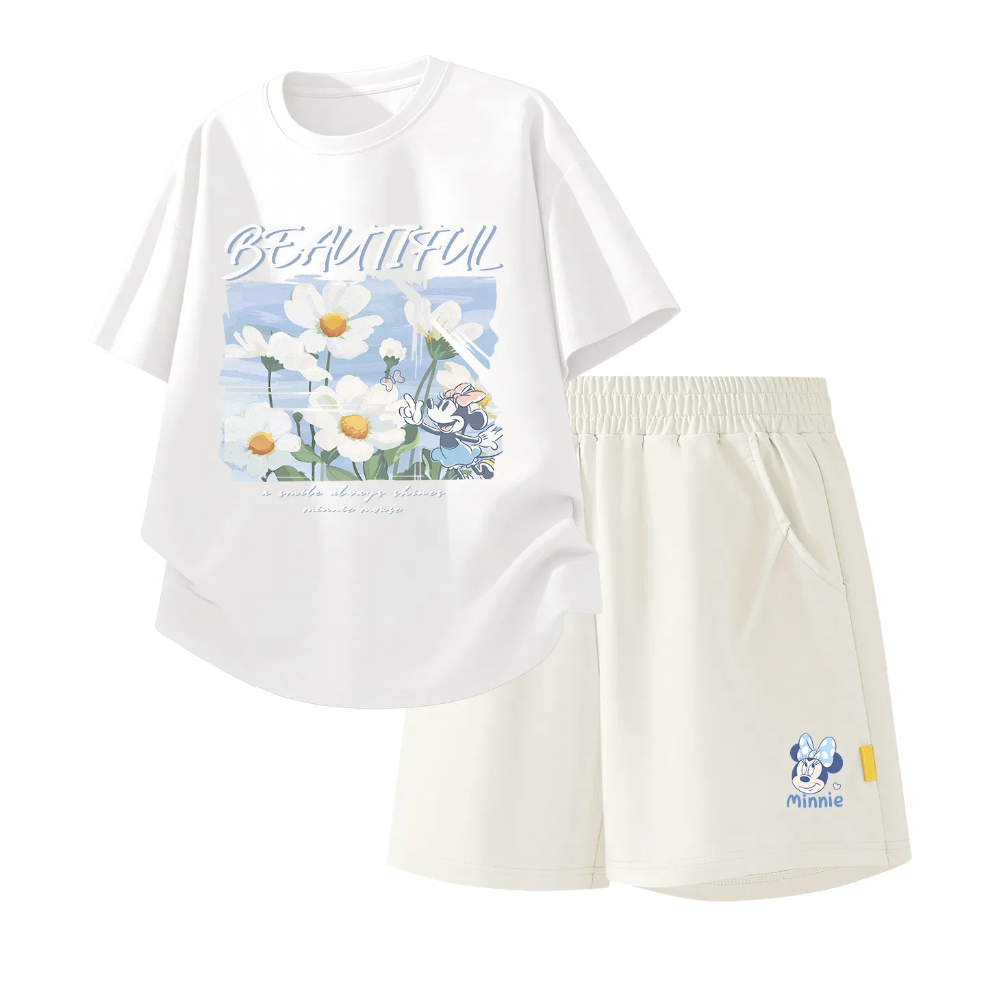 Детский спортивный костюм Casual Sportswear 2 Piece Set Disney, Di Bubble White+Di Knot K_Bottom Right Mist White — фото 3