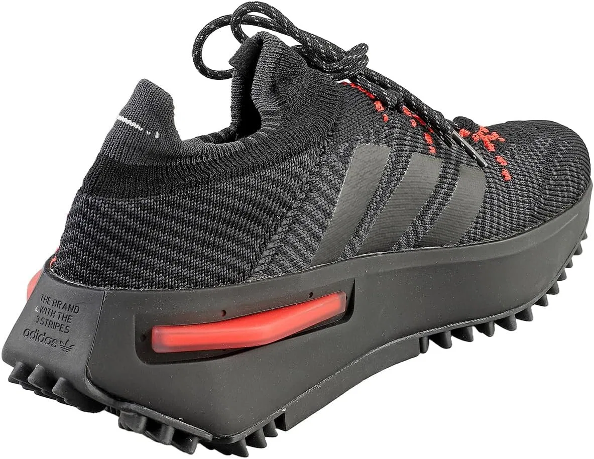 Adidas Originals(アディダスオリジナルス) Кроссовки Adidas Originals NMD S1 NM Eswan IE4588 Core Black/Carbon/Flash Lime Boost для мужчин, черные, красные и зеленые — фото 2