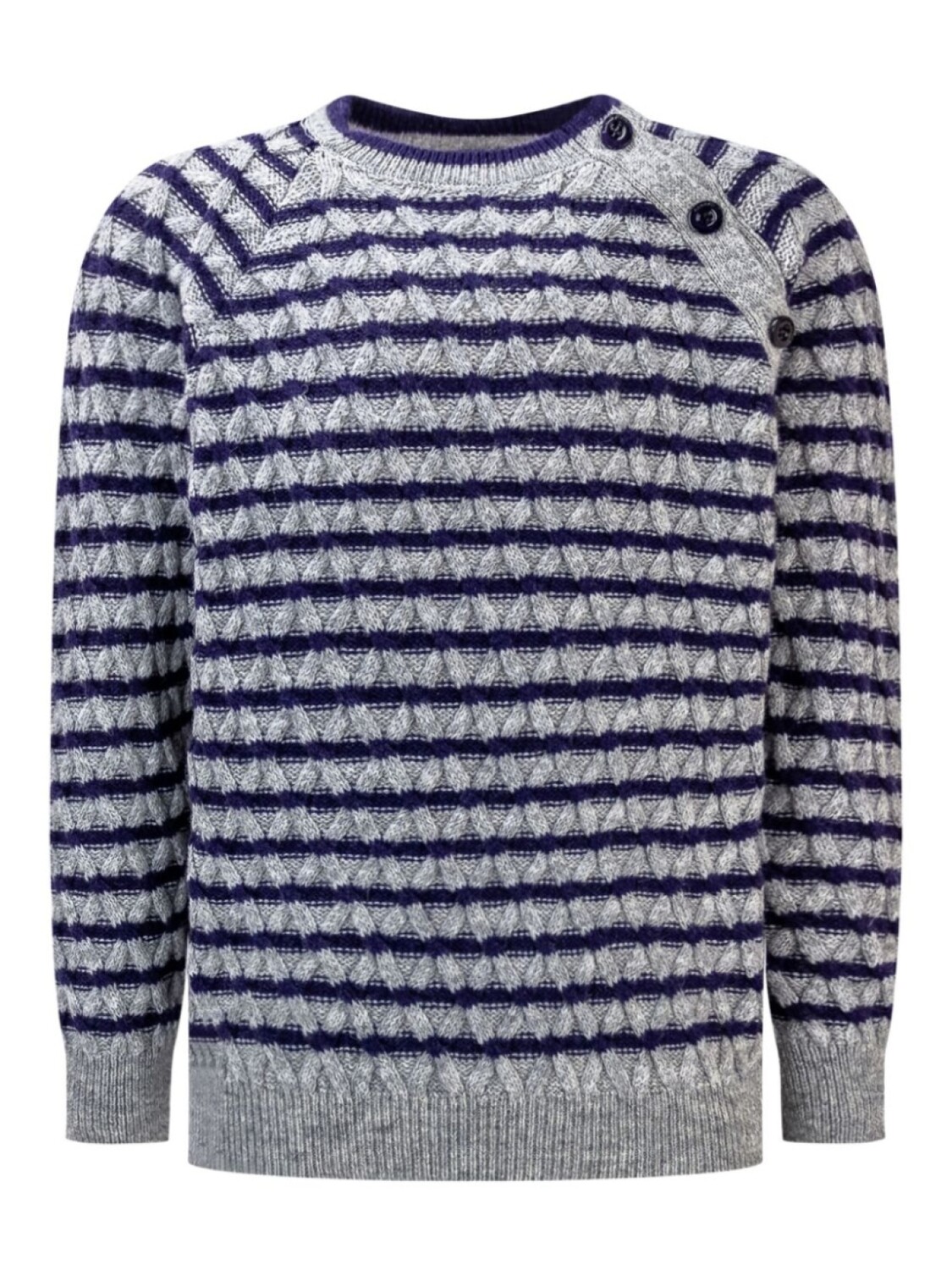 

Полосатый джемпер Emporio Armani Kids, серый