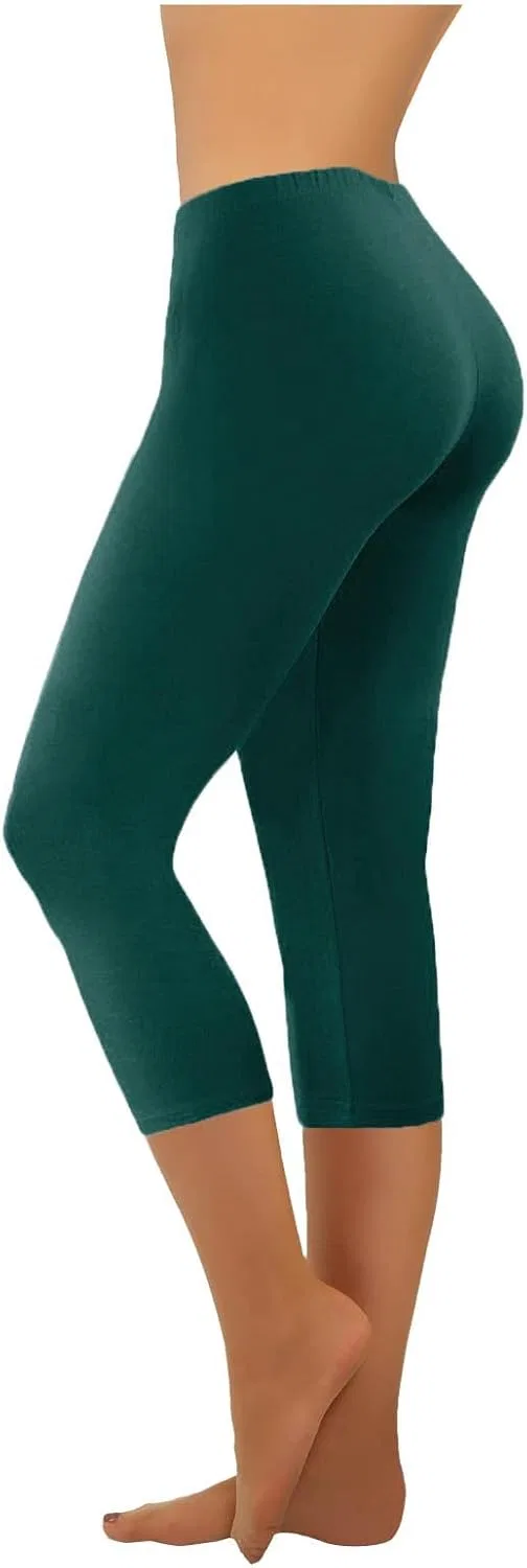 Женские капри с высокой талией, Yoga Pants, 04-green