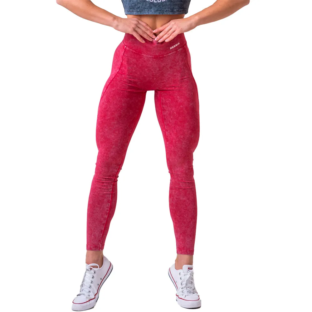 

Леггинсы Nebbia Washed high waisted legacy 777, красный