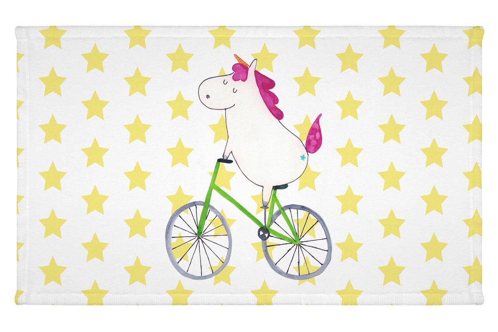 

Полотенце для гостей Mr. & Mrs. Panda Unicorn Cyclist — белое — подарок, детское полотенце, украшение в виде единорога, дорожное полотенце, махровая ткань, гостевое полотенце, езда на велосипеде, единорог, спортивное полотенце, белый