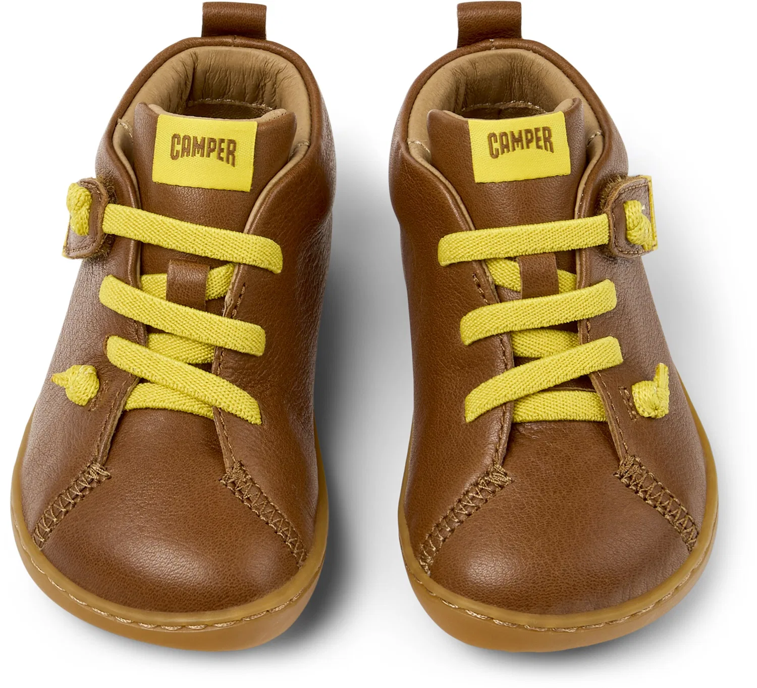 Ботинки Camper First-Step Peu Cami, кожаные, коричневые — фото 3