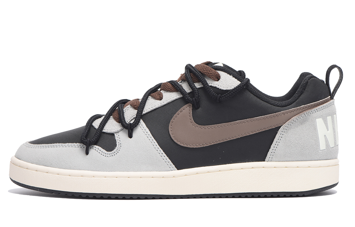 

Кроссовки Nike Court Borough Skateboarding Shoes Men Low-top Black/brown/gray, черный/серый