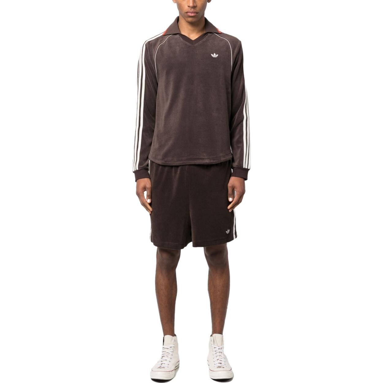 Шорты Adidas X Wales Bonner Towel Adidas Originals, цвет Coffee — фото 3