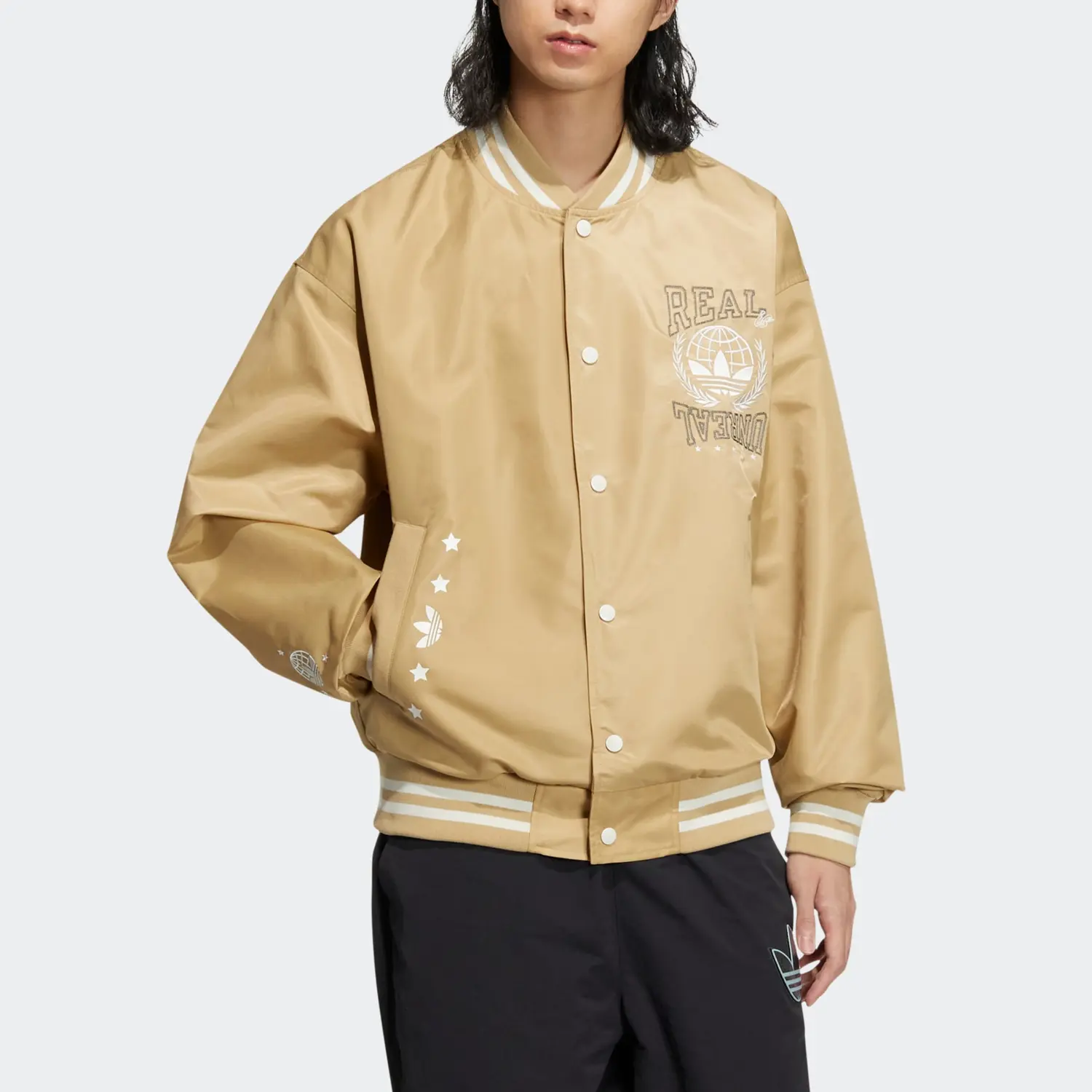 MC Куртка мужская Светло-хаки Adidas Originals, хаки — фото 2