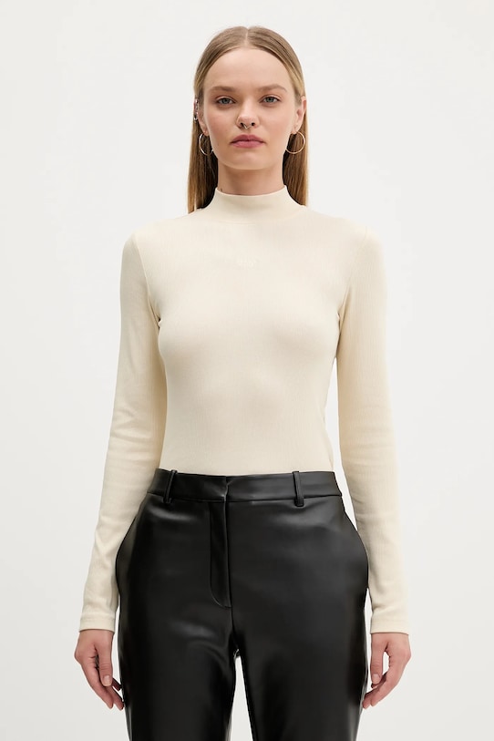 

Лонгслив Guess Jeans, бежевый