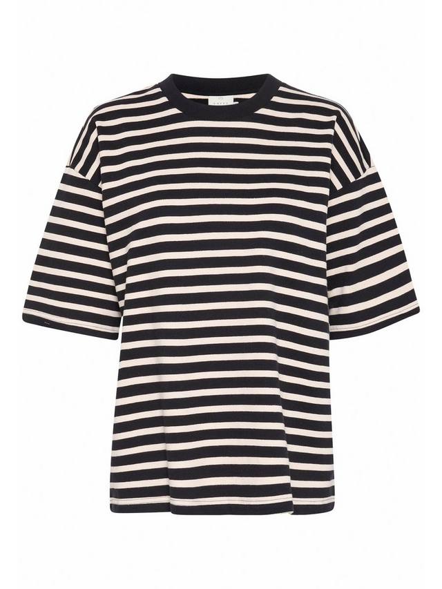 

Свободный свитшот Lora Stripe KAFFE, Black/White