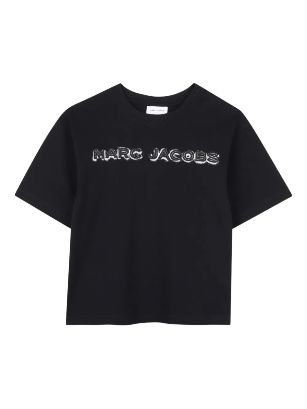 

Marc Jacobs Kids футболка с вышитым логотипом, черный