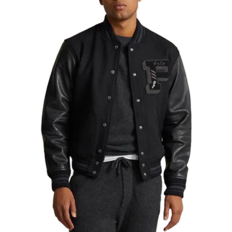 Polo Ralph Lauren Классическая бейсбольная куртка, Black — фото 4