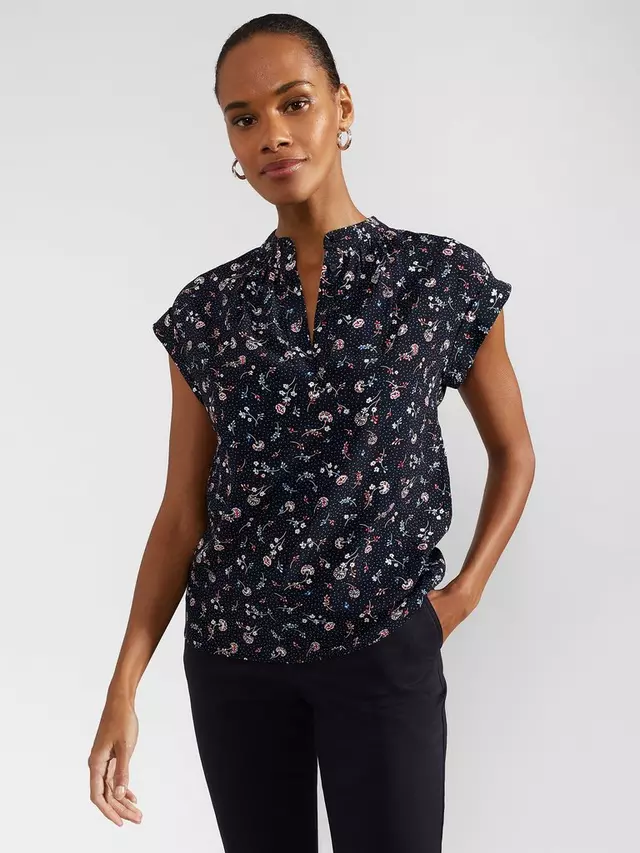 

Топ Hobbs Carine Ditsy Floral Print, цвет navy/multi