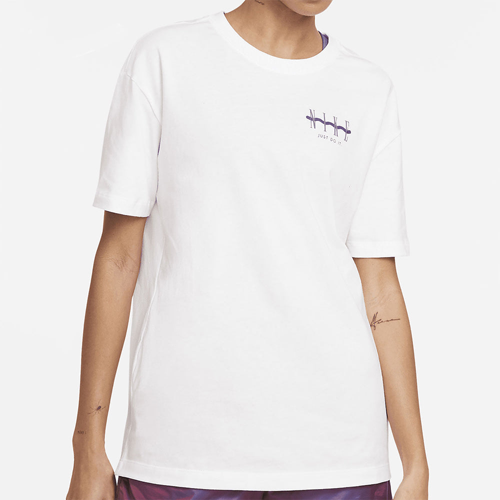 Футболка (WMNS) Nike Nsw Tee Boy Vintage Sports Fitness Training Breathable Short Sleeve White T-Shirt DD1480-100 — фото 3
