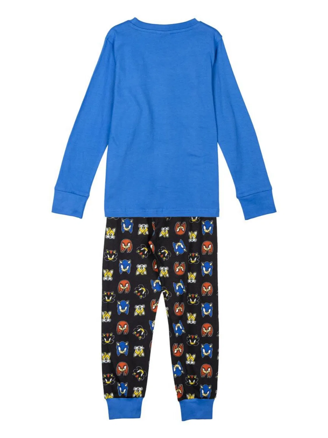 Пижама Cerdá Sonic Pyjama Set Kids Blue - Boys Girls Sleepwear Long Sleeve Top and Pants синего цвета — фото 2