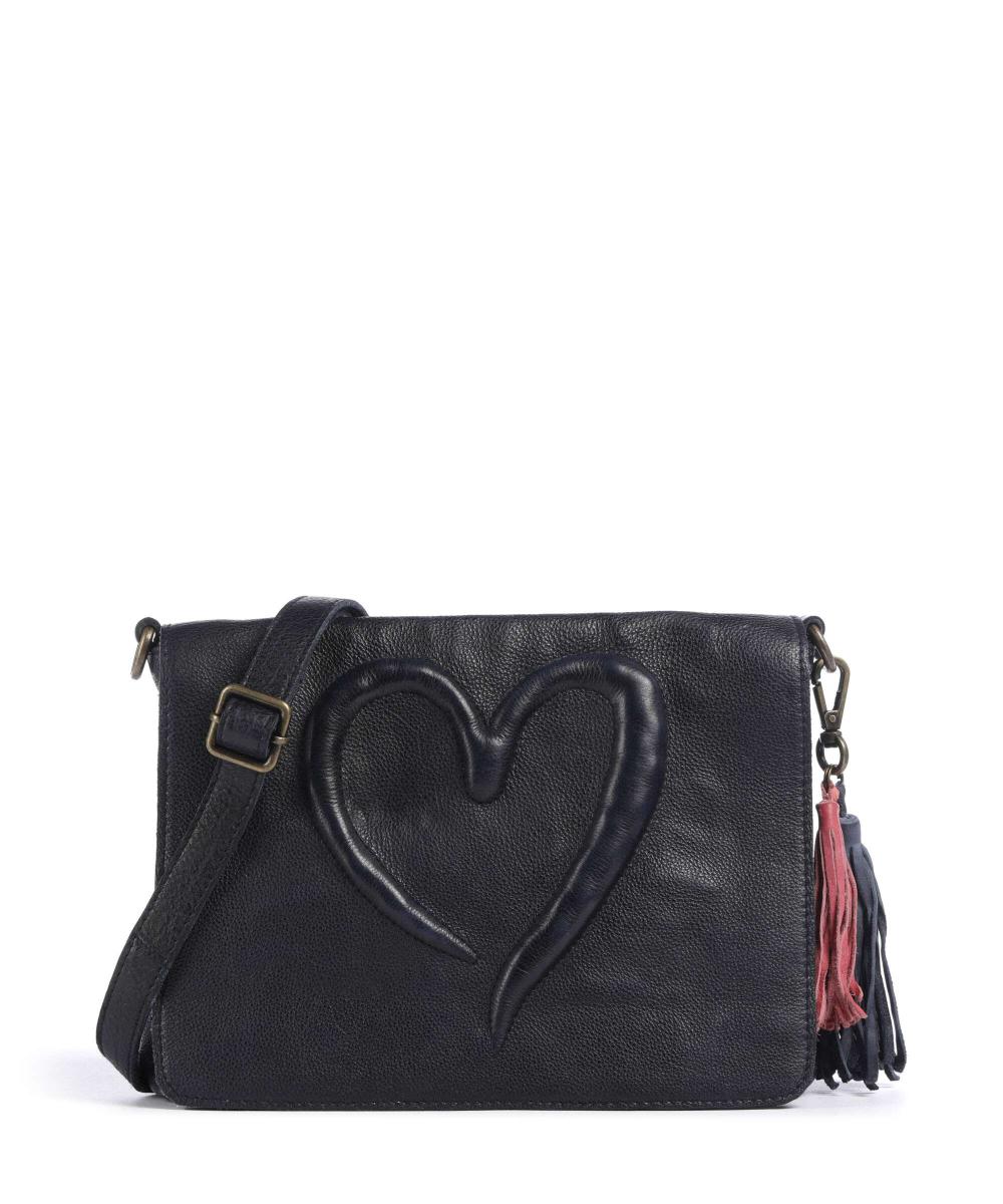 

Сумка Herzweg 3 из зернистой кожи Taschendieb Wien, синий