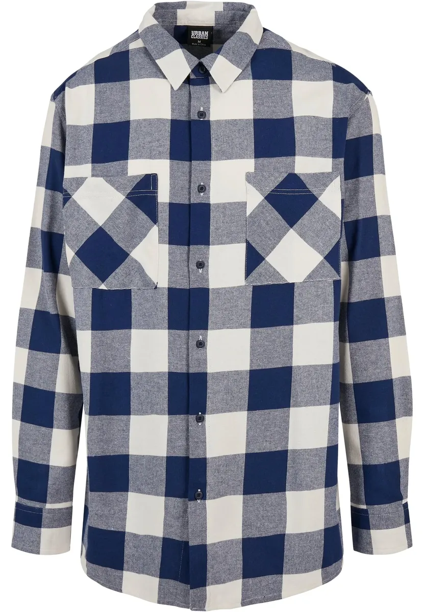 

Рубашка с длинными рукавами URBAN CLASSICS " Urban Classics Men's Long Oversized Checked Shirt" (1 шт.), синий