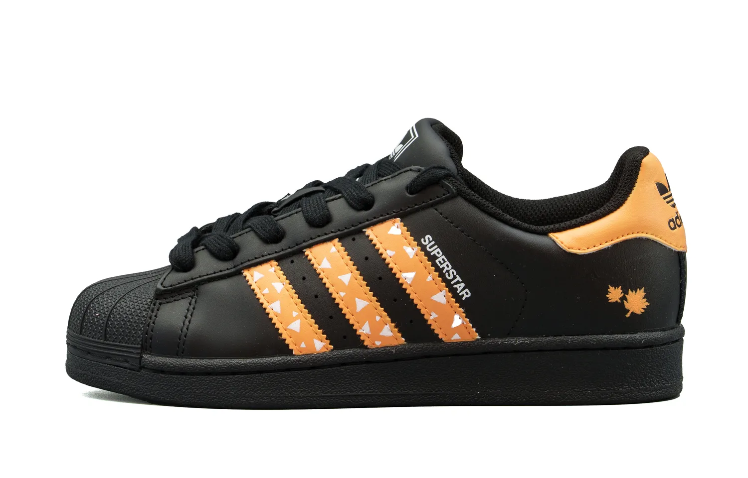 Кроссовки для скейтбординга Superstar 2 Leather Abrasion Resistant низкие детские Adidas Originals, черный