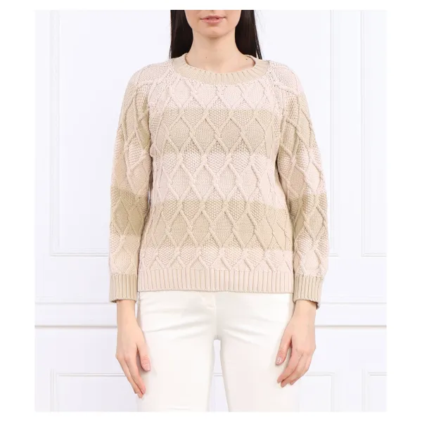 

Свитер-Сэндвич обычного кроя Max Mara, экрю