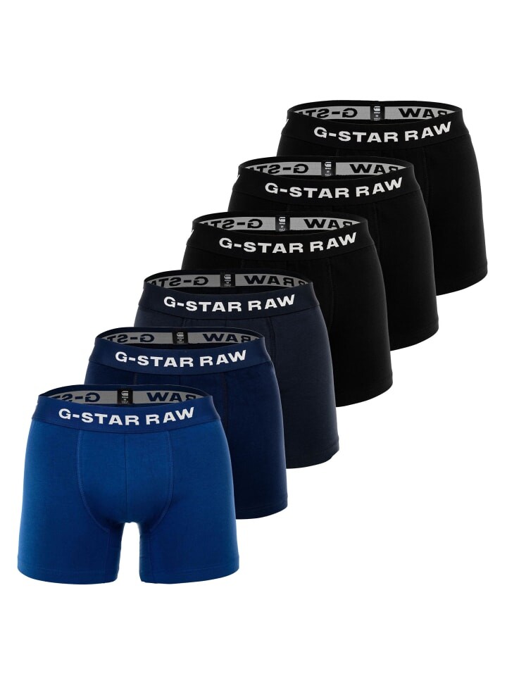 

Боксеры G-Star Raw short 6er Pack, цвет schwarz/blau
