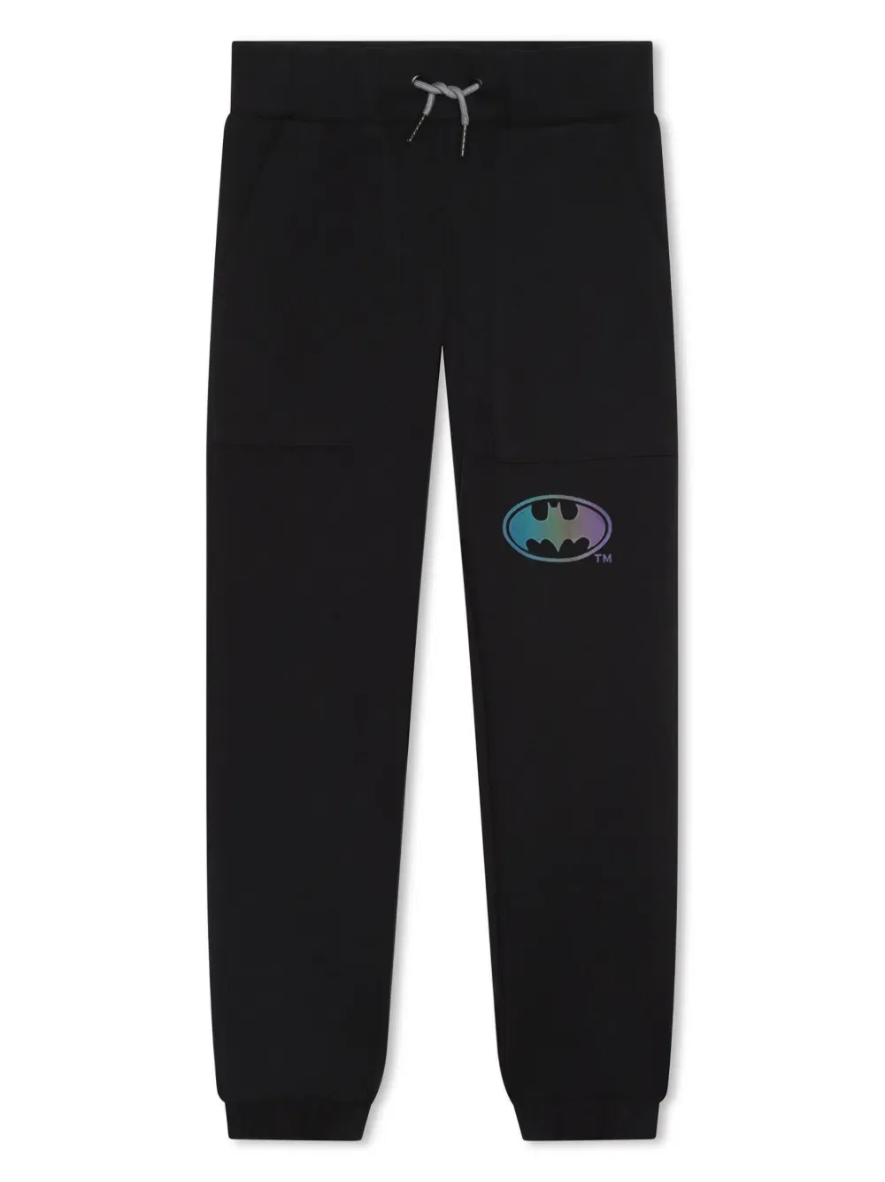 Хлопковые спортивные брюки с графическим принтом Dkny Kids, черный
