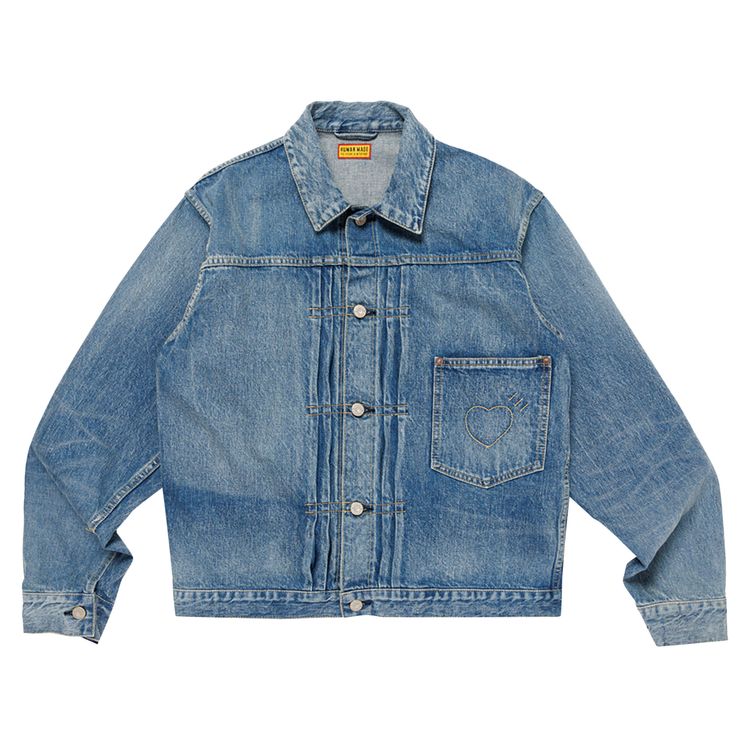 

Куртка Human Made Denim Work Jacket 'Indigo', синий