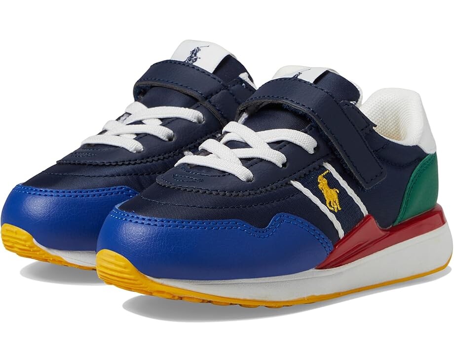 

Кроссовки Polo Ralph Lauren Kids Train 89 Sport PS, цвет Navy/Multi/Yellow
