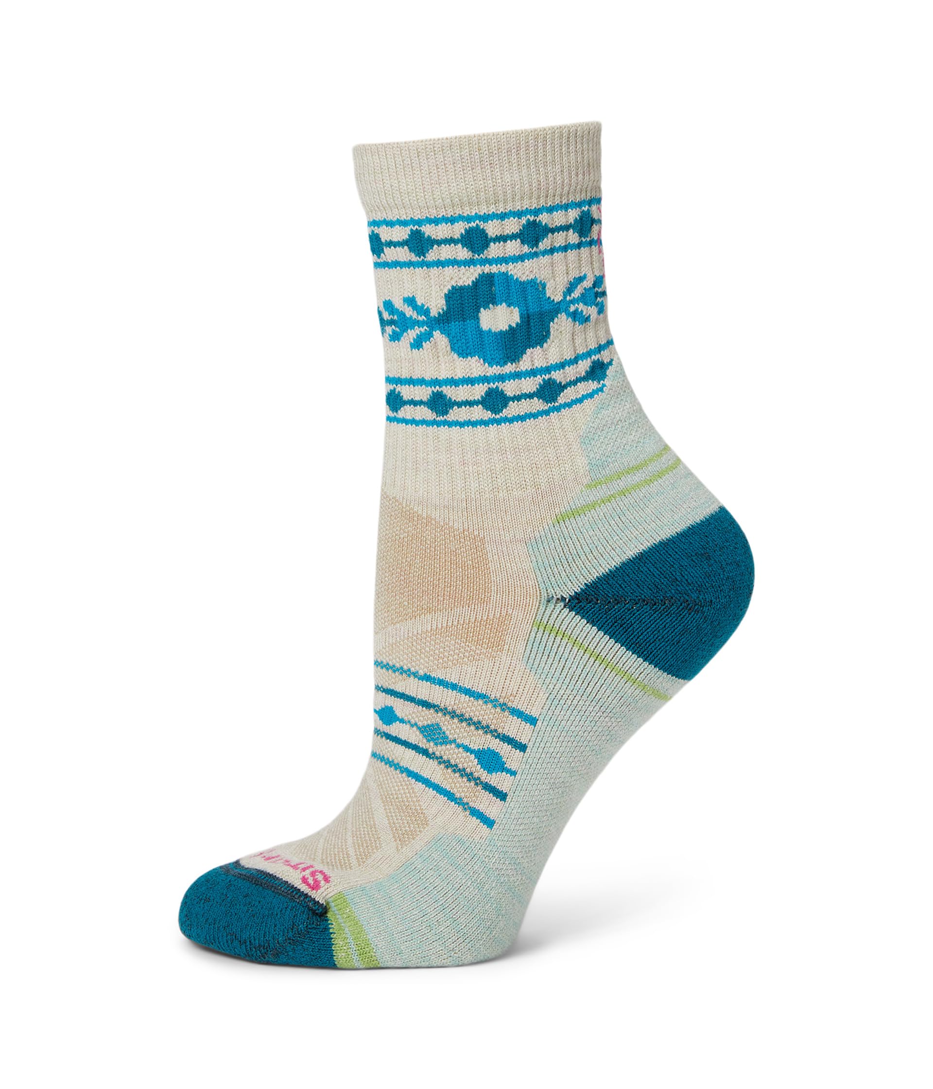 Туфли Smartwool Hike Light Cushion Retro Floral Mid Crew Socks, цвет Moonbeam