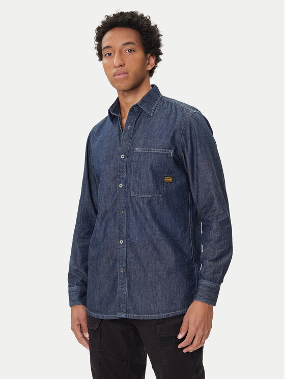

Джинсовая рубашка regular fit D27083-D539 G-Star Raw, синий
