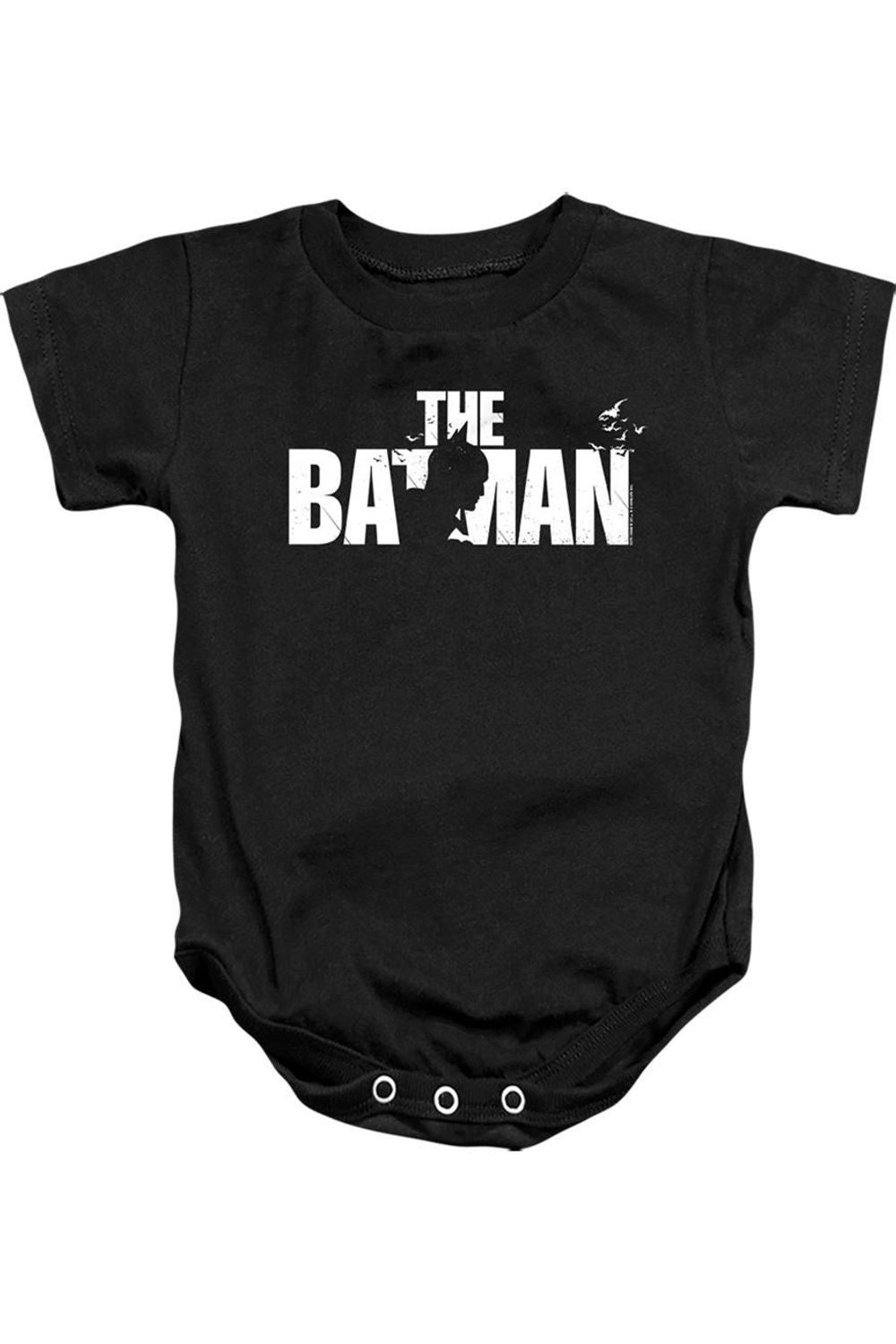 

Детский комбинезон с силуэтом Бэтмена Gildan, черный