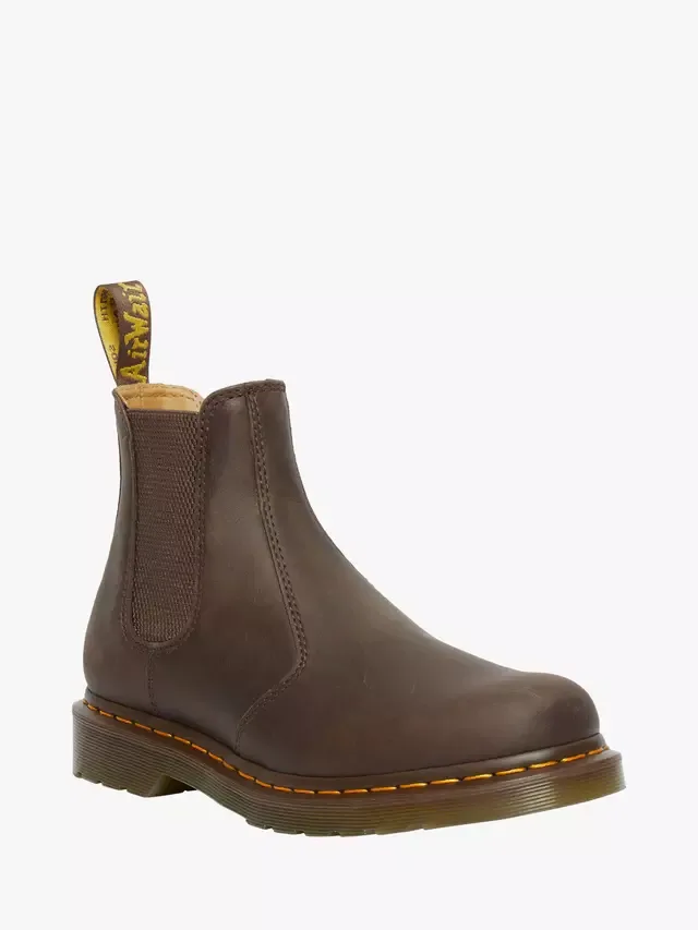 2976 Кожаные ботинки челси Crazy Horse, темно-коричневые Dr. Martens — фото 2