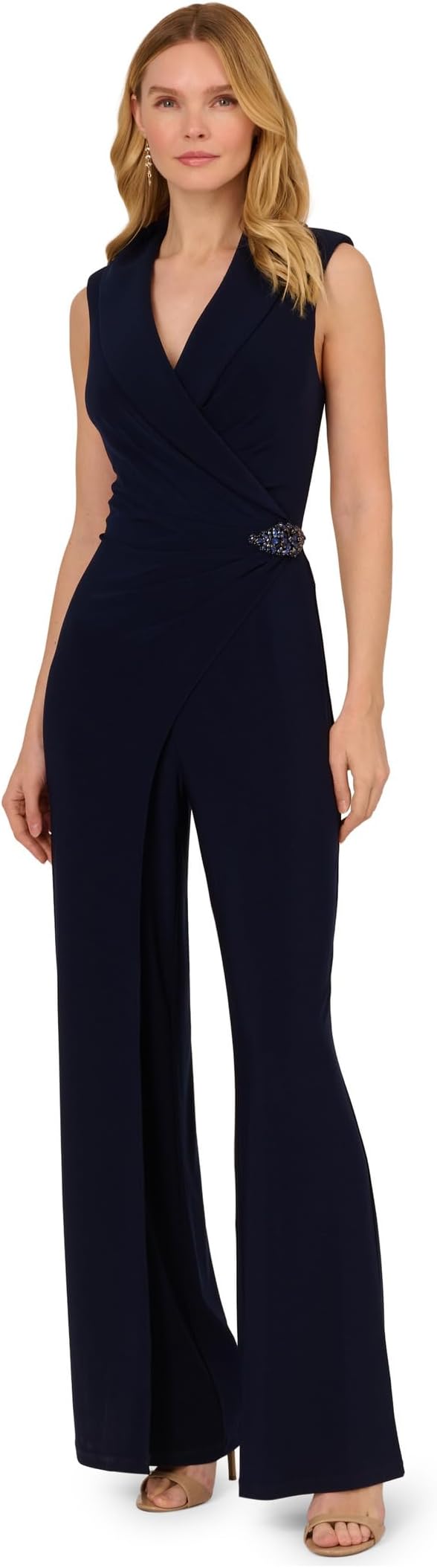 

Комбинезон Adrianna Papell Jersey Jumpsuit, цвет Midnight